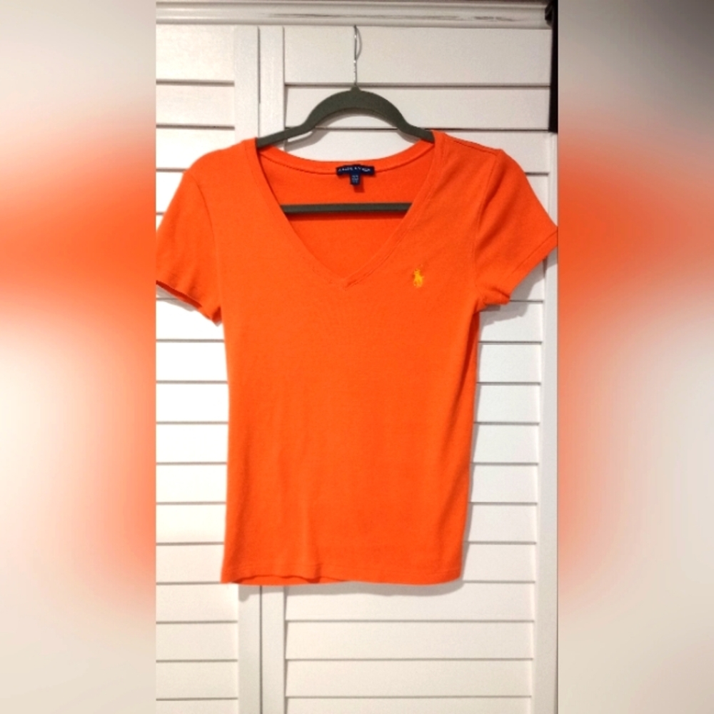 Women's Polo Ralph Lauren v-neck t-shirt size medium